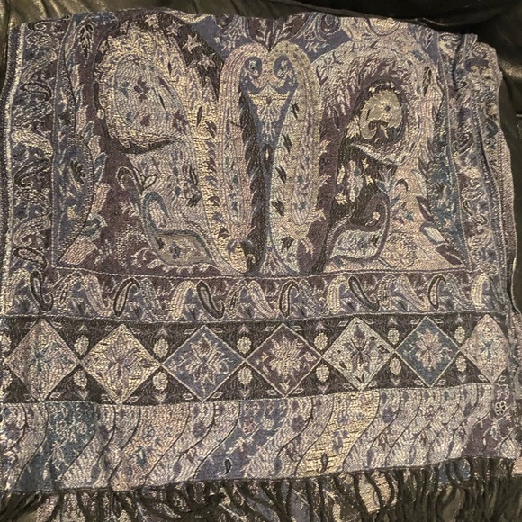 Blue/gray Pashmina - Picture 2 of 4